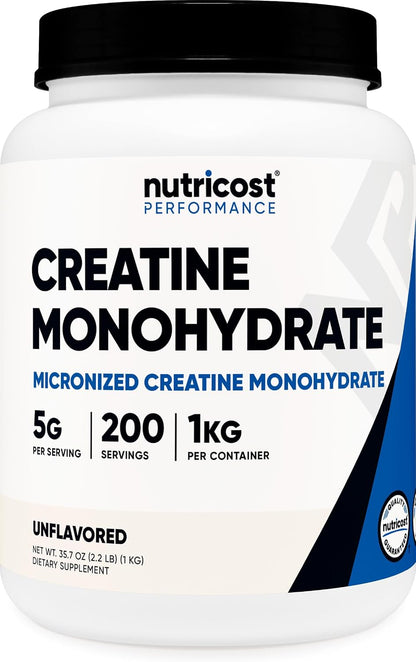 Nutricost Creatina Monohidratada en Polvo (Fruit Punch, 500 gramos)