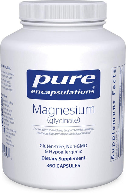 Pure Encapsulations Magnesio (Glicinato), 360 Cápsulas