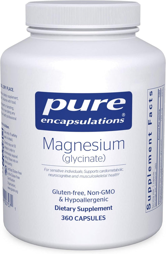Pure Encapsulations Magnesium (Glycinate), 360 Capsules