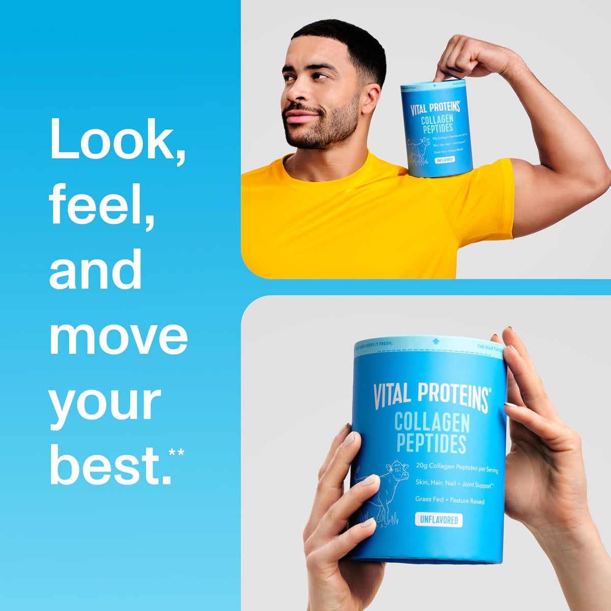 Vital Proteins Collagen Peptides en Polvo, Sin Sabor, 9.33 oz