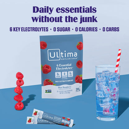 Ultima Replenisher Uva Electrolitos Paquetes, 20 Sobres