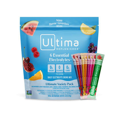 Ultima Replenisher Uva Electrolitos Paquetes, 20 Sobres