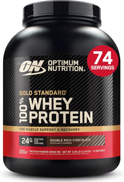 Optimum Nutrition Gold Standard Whey Protein Powder, Cookies & Cream, 2 LB