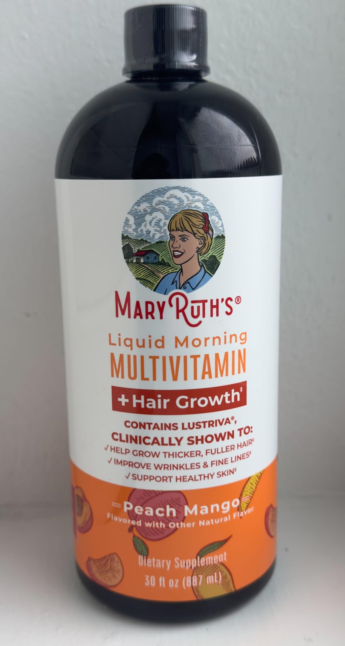 MARYRUTH'S Liquid Multivitamin + Hair Growth, Clinically Thicker Hair, 15oz