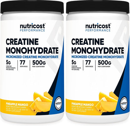 Nutricost Creatina Monohidratada en Polvo (Fruit Punch, 500 gramos)