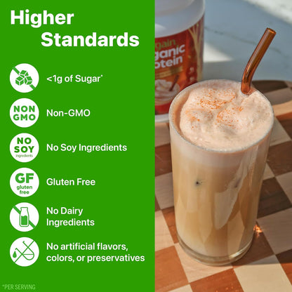 Orgain Organic Vegan 21g Protein Powder, Vanilla Bean, 2.03 lb