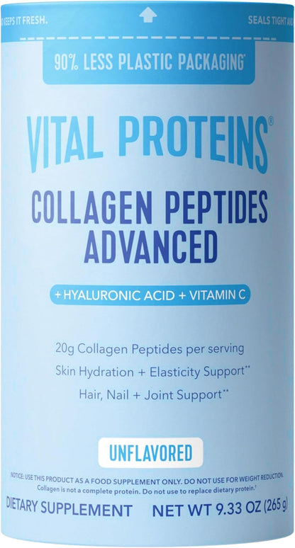 Vital Proteins Collagen Péptidos Avanzado, Fresa Limón, 10.5oz