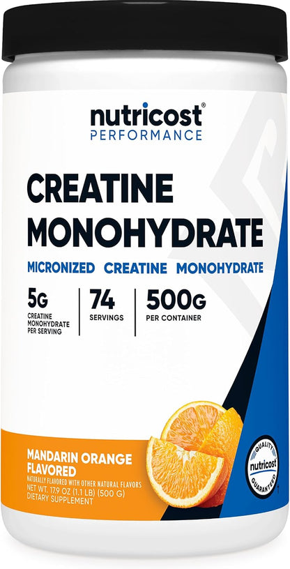 Nutricost Creatina Monohidratada en Polvo (Fruit Punch, 500 gramos)