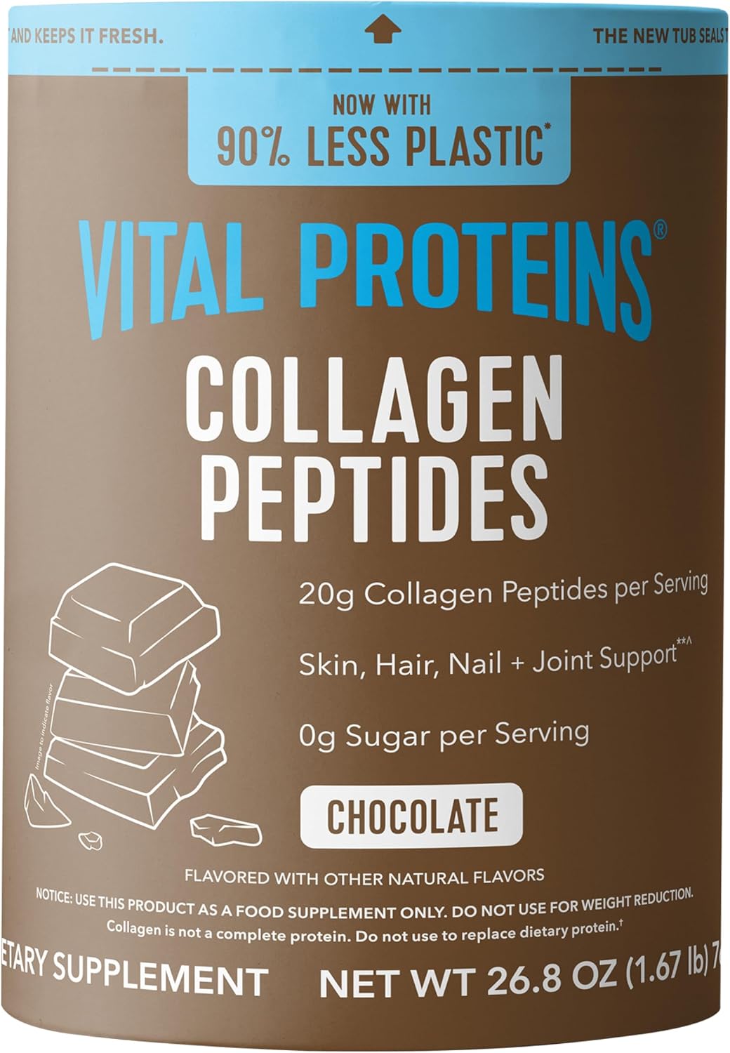 Vital Proteins Collagen Peptides en Polvo, Sin Sabor, 9.33 oz