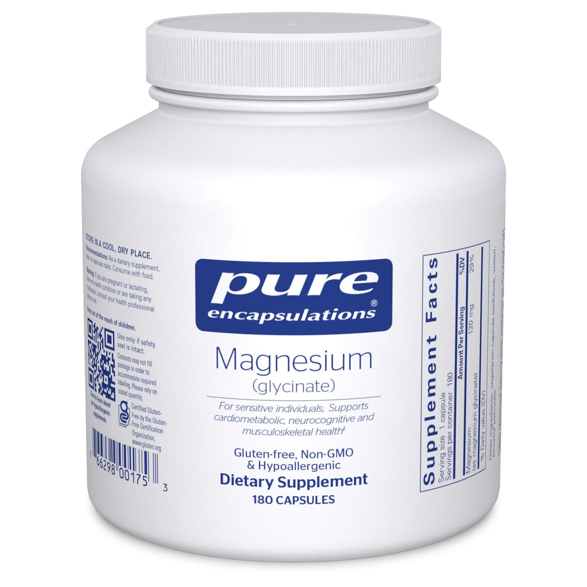 Pure Encapsulations Magnesio (Glicinato), 360 Cápsulas