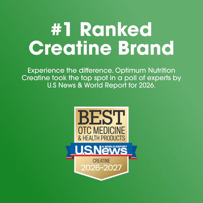 Optimum Nutrition Creatine Monohydrate Powder, Unflavored, 1.32 LB