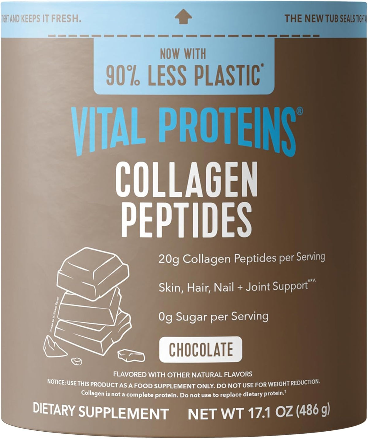 Vital Proteins Collagen Peptides en Polvo, Sin Sabor, 9.33 oz