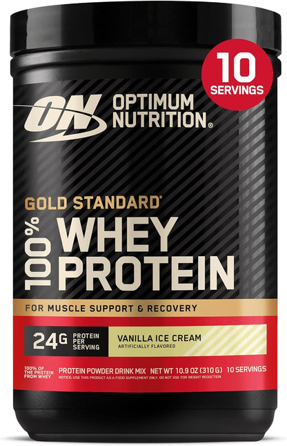 Optimum Nutrition Gold Standard Whey Protein Powder, Cookies & Cream, 2 LB