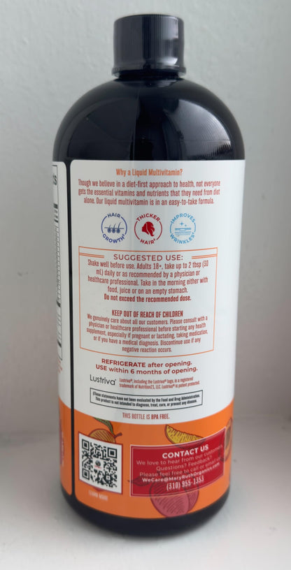 MARYRUTH'S Liquid Multivitamin + Hair Growth, Clinically Thicker Hair, 15oz