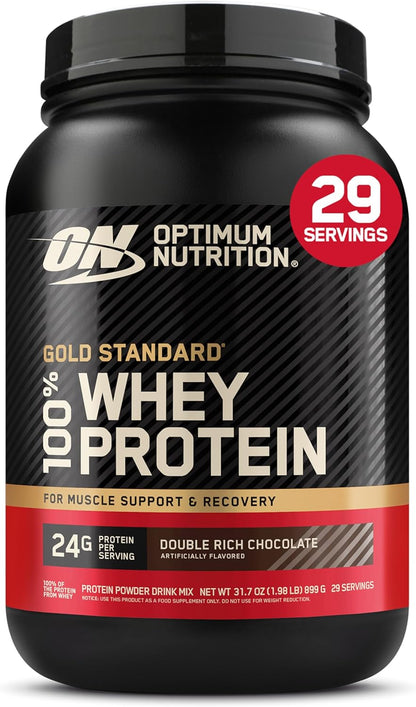 Optimum Nutrition Gold Standard Whey Protein Powder, Cookies & Cream, 2 LB