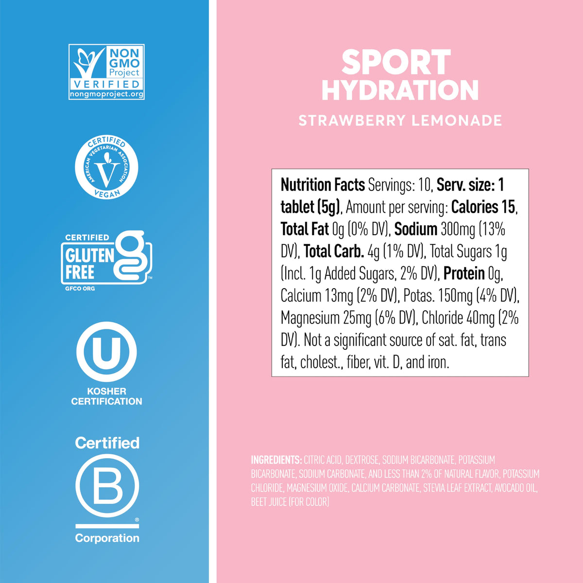 Nuun Sport Electrolyte Tablets Mixed Flavors, GF & Vegan, 4 Pack