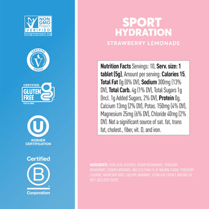 Nuun Sport Electrolyte Tablets Mixed Flavors, GF & Vegan, 4 Pack