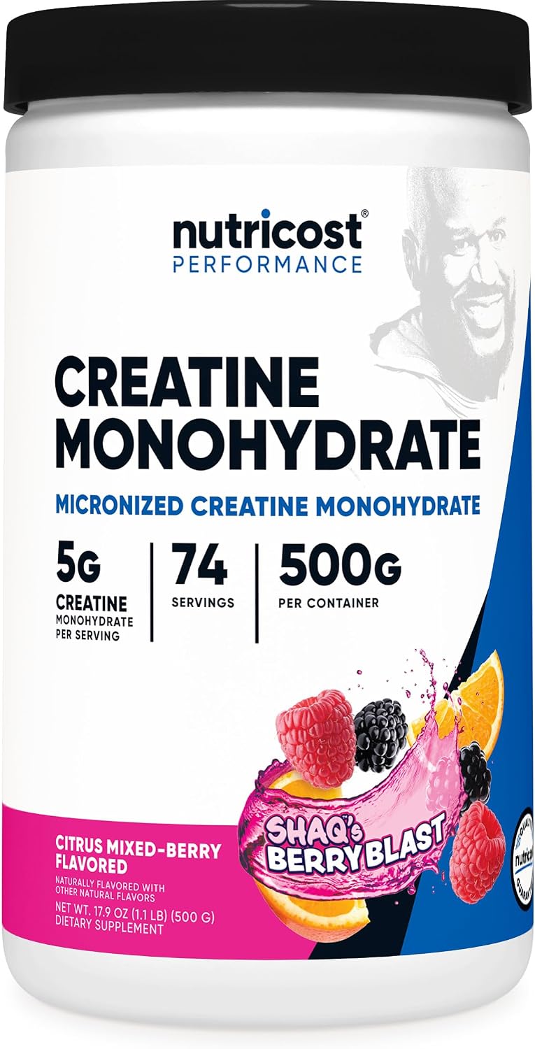 Nutricost Creatina Monohidratada en Polvo (Fruit Punch, 500 gramos)