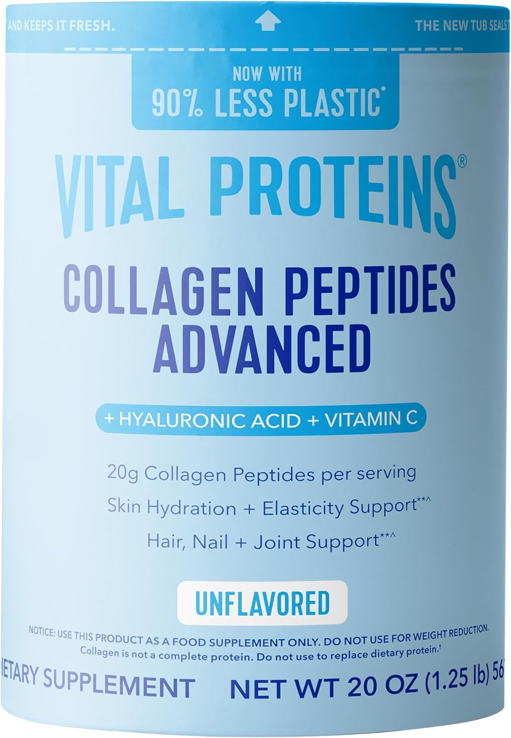 Vital Proteins Collagen Péptidos Avanzado, Fresa Limón, 10.5oz