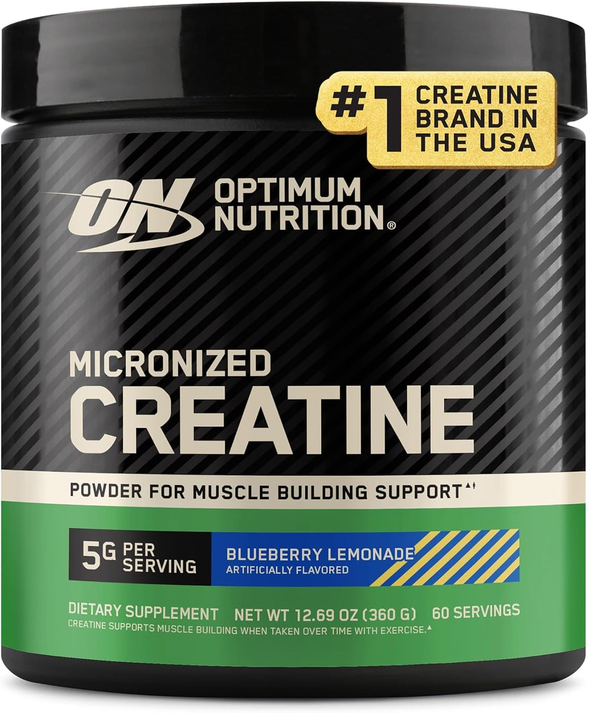 Optimum Nutrition Creatine Monohydrate Powder, Unflavored, 1.32 LB