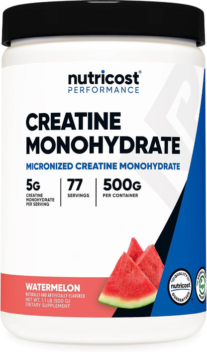 Nutricost Creatina Monohidratada en Polvo (Fruit Punch, 500 gramos)