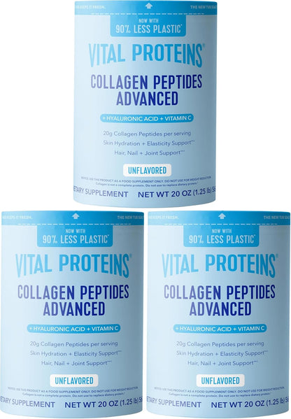 Vital Proteins Collagen Péptidos Avanzado, Fresa Limón, 10.5oz