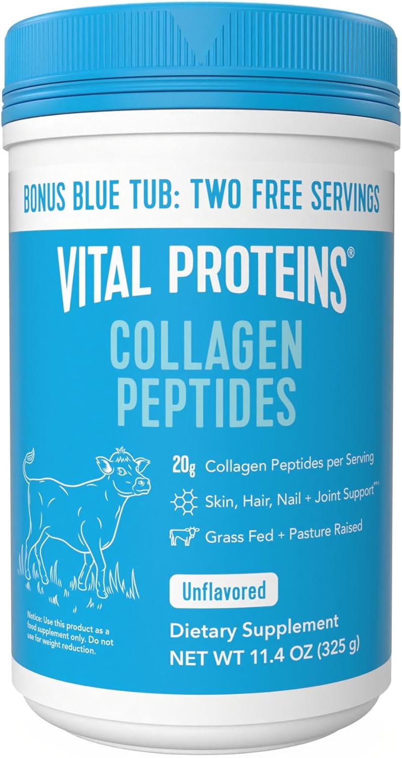 Vital Proteins Collagen Peptides en Polvo, Sin Sabor, 9.33 oz
