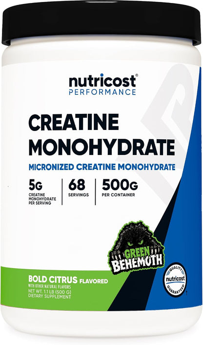 Nutricost Creatina Monohidratada en Polvo (Fruit Punch, 500 gramos)