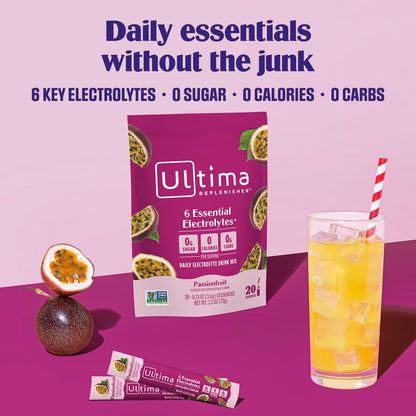 Ultima Replenisher Uva Electrolitos Paquetes, 20 Sobres