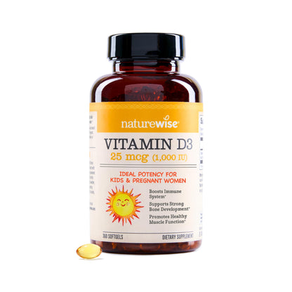 Suplemento NatureWise Vitamina D3 10000IU, Apoyo Inmune, 90 Mini Cápsulas Blandas