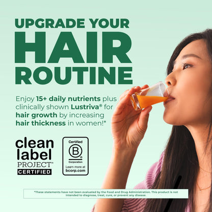 MARYRUTH'S Liquid Multivitamin + Hair Growth, Clinically Thicker Hair, 15oz