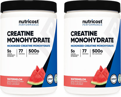 Nutricost Creatina Monohidratada en Polvo (Fruit Punch, 500 gramos)
