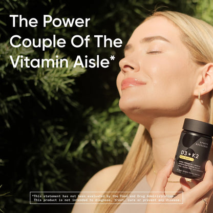 Sports Research® Vitamina D3 + K2 vegana con aceite de coco, 60 Plantgels™