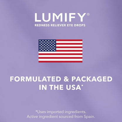 Lumify Redness Relief Eye Drops, Whiter & Brighter Looking Eyes, 0.25 oz