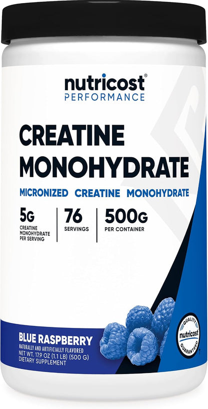 Nutricost Creatina Monohidratada en Polvo (Fruit Punch, 500 gramos)