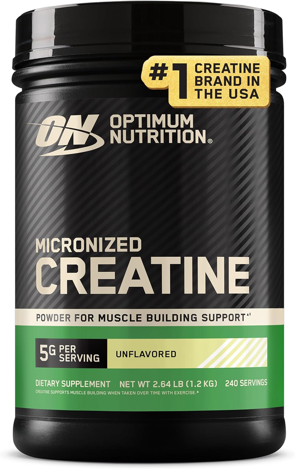 Optimum Nutrition Creatine Monohydrate Powder, Unflavored, 1.32 LB