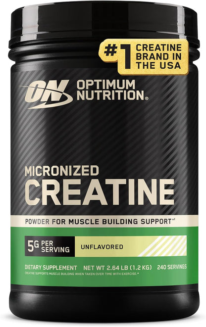 Optimum Nutrition Creatine Monohydrate Powder, Unflavored, 1.32 LB