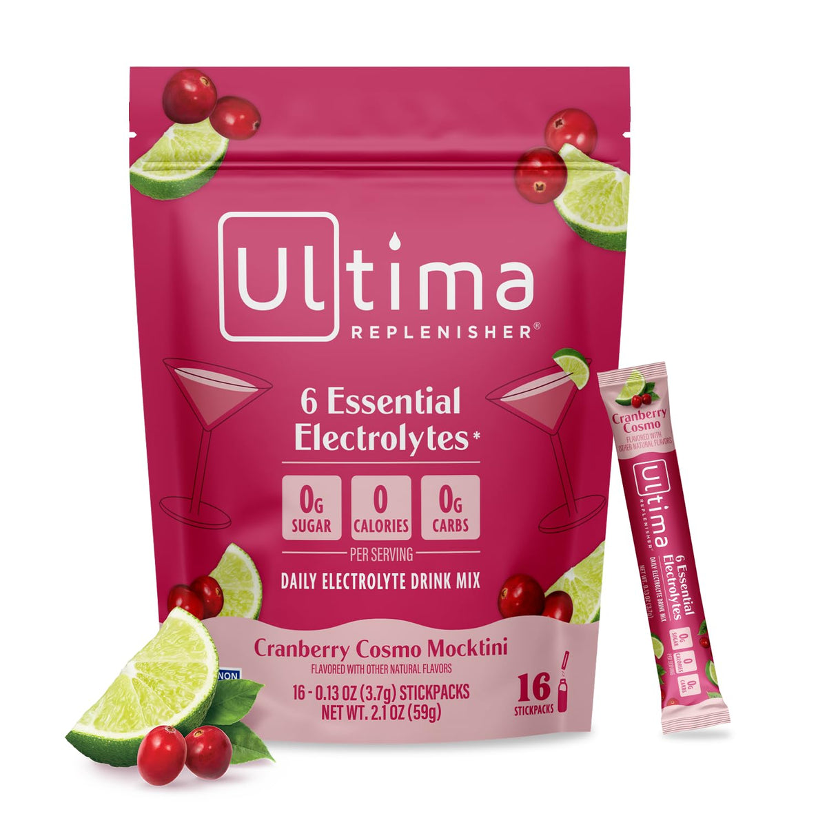 Ultima Replenisher Uva Electrolitos Paquetes, 20 Sobres