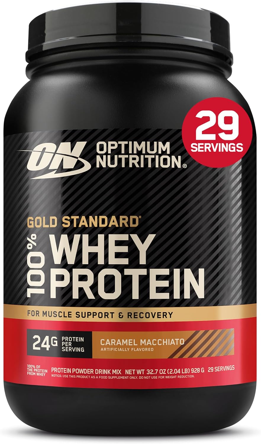 Optimum Nutrition Gold Standard Whey Protein Powder, Cookies & Cream, 2 LB