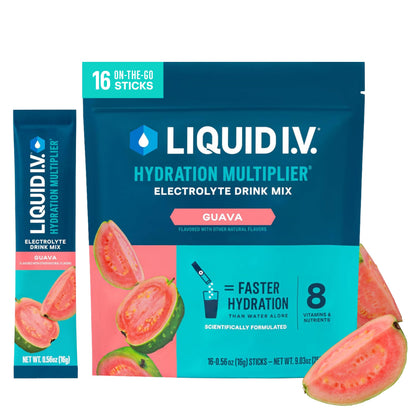 Liquid I.V. Electrolitos para la hidratación, Limón-Lima, 16 unidades