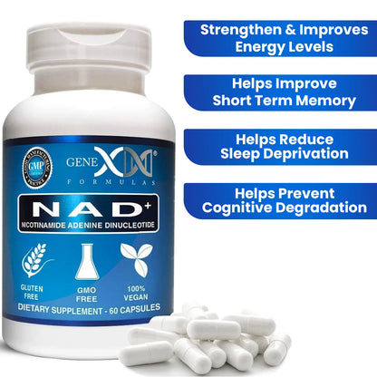 Genex NAD+ Nicotinamide Adenine Dinucleotide 250Mg (60 Capsules)
