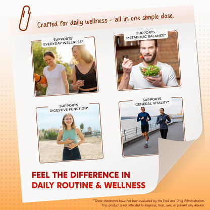 Berberine Cinnamon Apple Cider Vinegar Turmeric - Overall Wellness Support