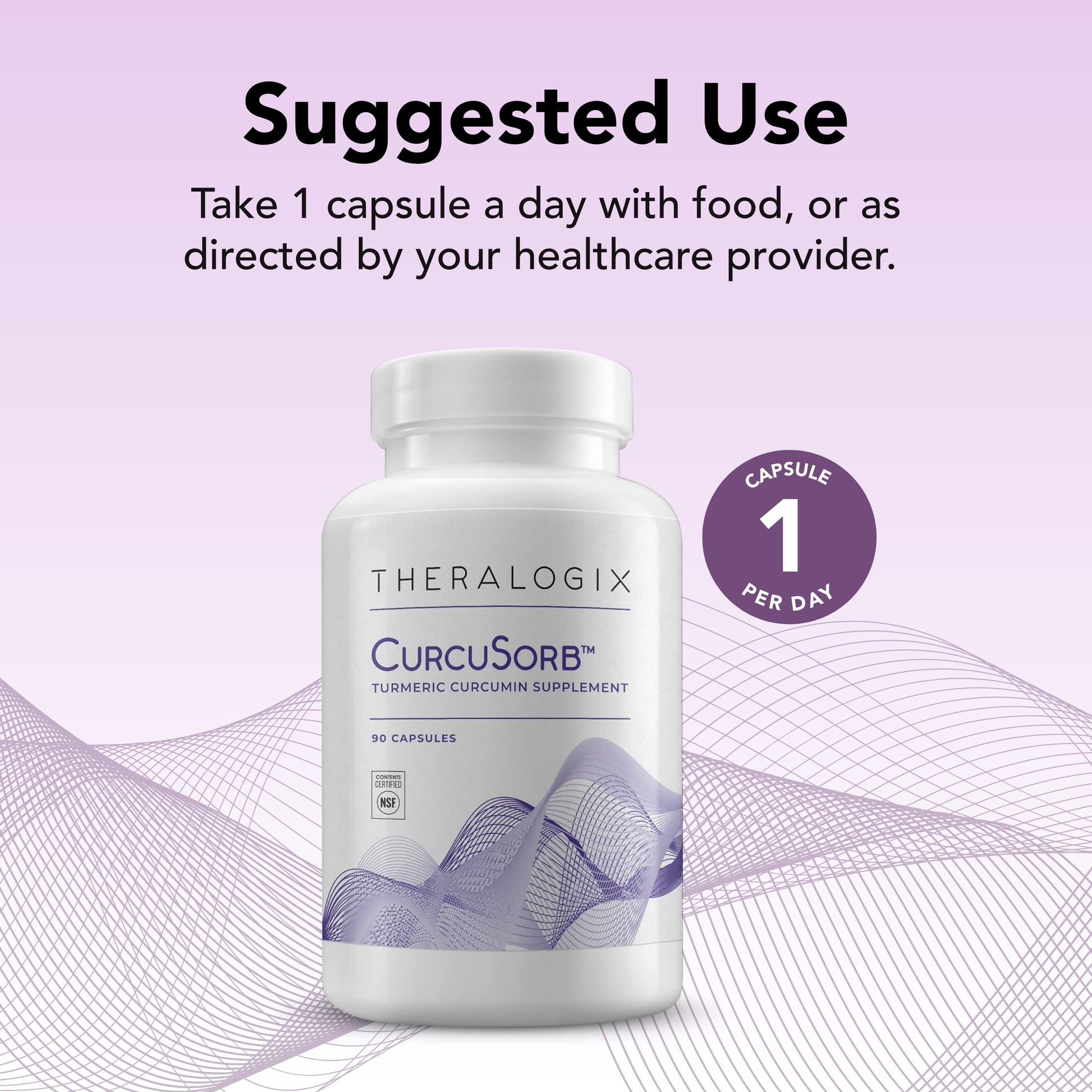 Curcusorb Turmeric Curcumin Supplement - 90-Day Supply - High-Absorption Turmeric Curcumin - Supports Brain, Heart, Immune & Joint Health - Aids Healthy Aging - NSF Certified - 90 Capsules