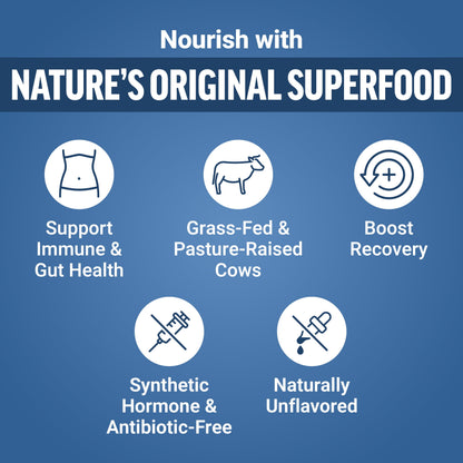 Awesome Colostrum, Bovine Colostrum Powder Supplement for Gut Health, Immune Support & Recovery, Grass Fed, Unflavored, 30 Servings