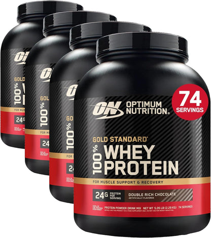 Optimum Nutrition Gold Standard Whey Protein Powder, Cookies & Cream, 2 LB