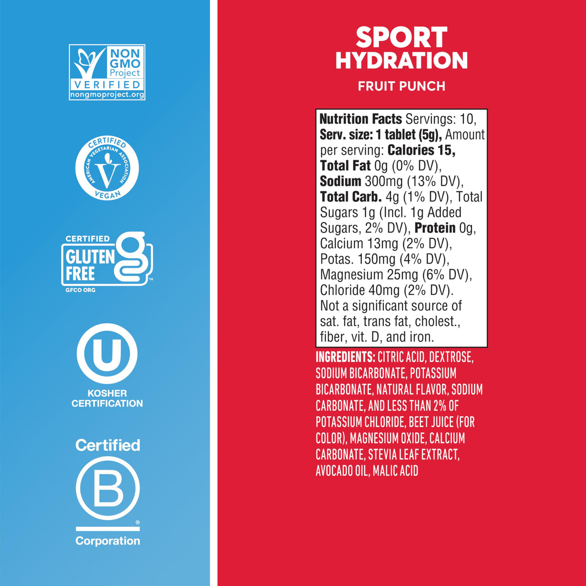 Nuun Sport Electrolyte Tablets Mixed Flavors, GF & Vegan, 4 Pack