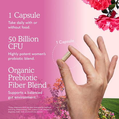Garden of Life Dr. Formulated Probióticos Once Daily para Mujeres, 50 mil millones de UFC, 30 unidades