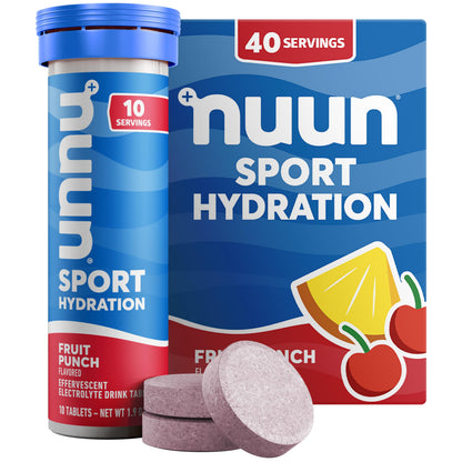Nuun Sport Electrolyte Tablets Mixed Flavors, GF & Vegan, 4 Pack