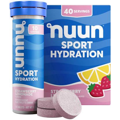 Nuun Sport Electrolyte Tablets Mixed Flavors, GF & Vegan, 4 Pack