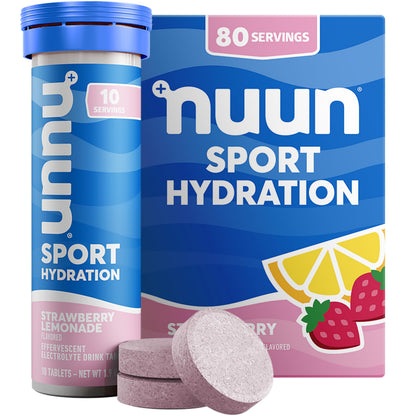 Nuun Sport Electrolyte Tablets Mixed Flavors, GF & Vegan, 4 Pack
